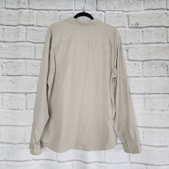 Marmot Mountain Works Mens Beige Long Sleeve Button-Down Shirt Size XL - Picture 5 of 9